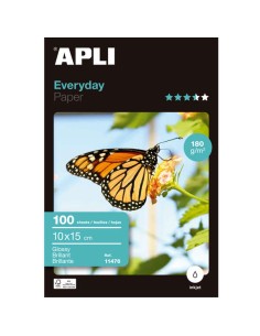 Papier photo Apli Everyday 10 x 15 cm 180 g 100 feuilles