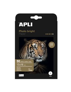 Papier photo Apli Photobright 13 x 18 cm 240 g 50 feuilles