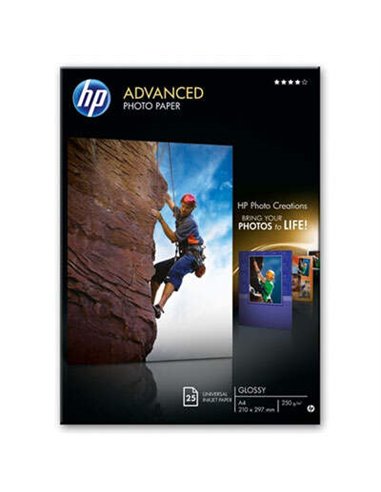 Papier photo brillant avancé HP Q5456A, 25 feuilles A4, 250 g