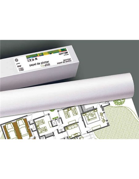 Rouleau de papier Fabrisa Plus pour traceur 80 g - Dimensions : 610 mm x 50 m