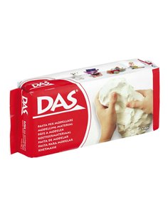 Pâte à modeler Das 500 g - Facile à travailler - Séchage à l'air - Blanc