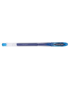 Stylo à encre gel Uni-ball UM-120 - Stylo bille 0,7 mm - Encre résistante à l'eau et à la lumière - Bleu clair