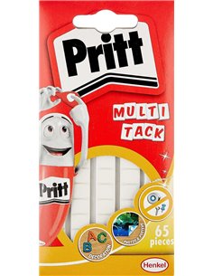 Pack de 65 mastics adhésifs blancs Pritt Multitack - Résistants, propres et amovibles - 2679461