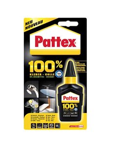 Adhésif 100 % polyvalent Pattex - 50 g - 100 % d'ingrédients actifs - 0 % de solvants - Résistant dans toutes les conditions