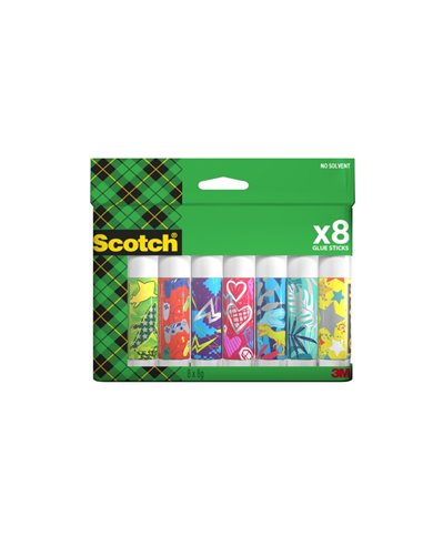 Bâtons de colle solide Scotch (8 g par unité) - Transparent