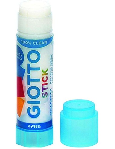 Bâton de colle Giotto Stick Medium - Capacité 20 g - Sans solvant - Séchage rapide - Convient à un usage scolaire