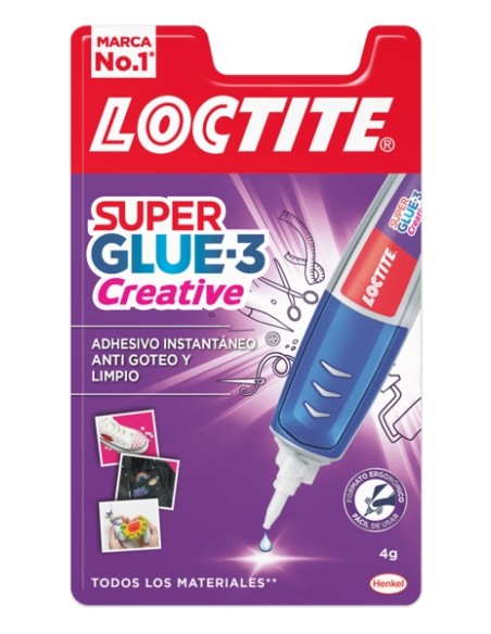 Loctite Superglue-3 Creative Pen 4g - Adhésif universel en forme de stylo - Application goutte à goutte précise et propre - Sans