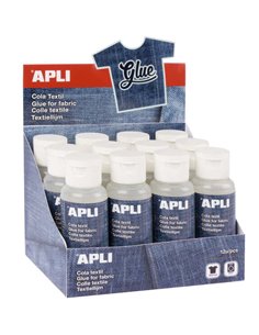 Colle textile spéciale Appli - 80 ml - Résistante au lavage - Idéale pour les tissus - Transparente
