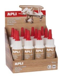 Colle à bois Apli 80 ml - Applicateur de précision inclus - Adhésif puissant - Transparente une fois sèche - Sans solvant