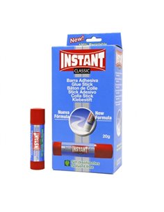 Bâton de colle Instant Classic 20 g - Convient aux enfants et/ou à un usage domestique - Lavable - Sans solvant