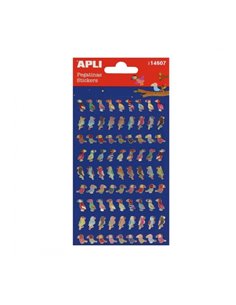 Sachet d'autocollants Apli Bird - Finition brillante - Adhésif permanent - Idéal pour le scrapbooking et la décoration - Stimule