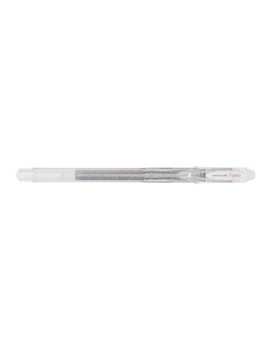 Stylo roller à encre gel Uni-ball Signo Sparkling UM-120SP - Pointe 1 mm - Encre pigmentée résistante à l'eau et à la lumière - 