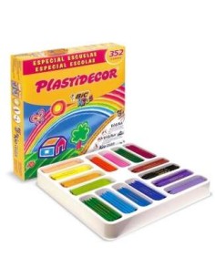 Boîte de 352 crayons de cire Bic Kids Plastidecor - Extra forts - Faciles à tailler - Sans bavures - Idéal pour les écoles - Cou