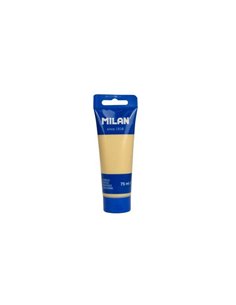 Tube de peinture acrylique Milan 75 ml - Pigments de haute qualité - Miscibles - Couleur or
