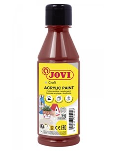 Peinture acrylique satinée Jovi Jovidecor Acryl - Haute couverture - Application facile - Résistante à l'eau et au savon - Coule