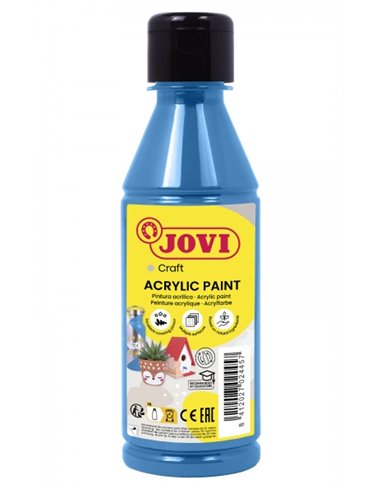 Peinture acrylique à base d'eau Jovi Jovidecor Acryl - Finition satinée - Pouvoir couvrant élevé - Application polyvalente - Rés