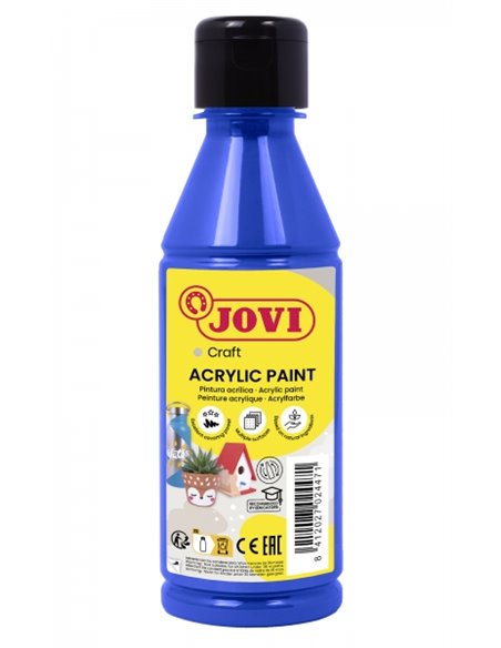 Peinture acrylique Jovi Jovidecor Acryl - Finition satinée - Haute couverture - Application facile - Résistante à l'eau et au sa