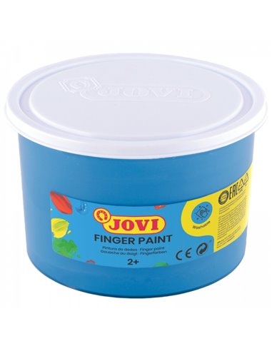 Peinture pour les doigts Jovi (bouteille de 500 ml) - Ingrédients naturels - Couleurs miscibles - Texture gélatineuse - Lavable 