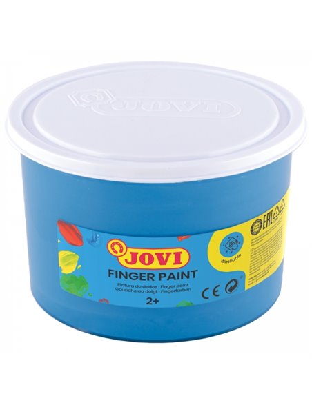 Peinture pour les doigts Jovi (bouteille de 500 ml) - Ingrédients naturels - Couleurs miscibles - Texture gélatineuse - Lavable 