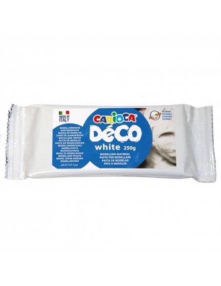 Pâte à modeler Carioca 250 g - Convient à toutes les techniques de modelage - Durcit à l'air - Facile à lisser - Peut être appli