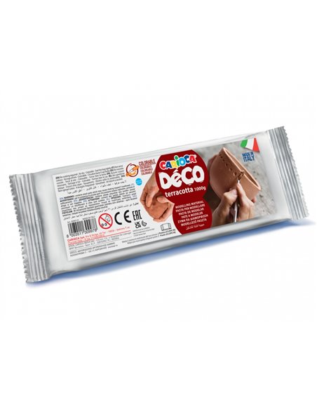 Pâte à modeler Carioca Terracotta 1000g - Convient à toutes les techniques de modelage - Durcit à l'air sans cuisson - Facile à 