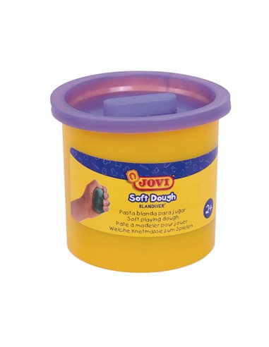 Pâte molle Jovi Blandiver, 5 boîtes de 110 g - Violette - Souple et flexible - Facile à pétrir et à modeler - Idéale pour l'init
