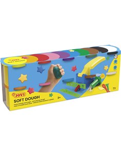 Pâte molle Jovi, lot de 10 pots de 110 g - Souple et flexible - Facile à pétrir et à modeler - Idéale pour l'initiation au model