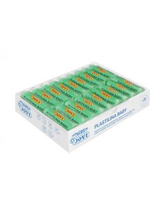 Boîte de 18 comprimés de pâte à modeler Jovi Baby 38 g - Pâte à modeler verte ultra douce - Stimule le mouvement et le renforcem