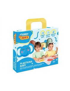 Jovi Ma Première Pâte à Modeler Boîte de 4 Tablettes de Pâte à Modeler 38gr - Super Douce - Stimule la Créativité et la Sensibil