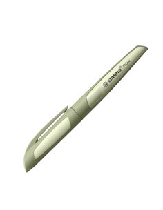 Stylo plume rechargeable monochrome Stabilo Flow - Plume M de haute qualité - Poignée ergonomique - Cartouche bleu roi incluse -