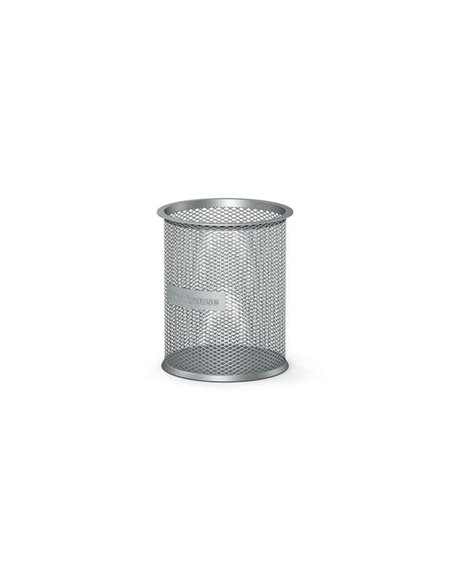 Pot à crayons rond classique Erichkrause Compass 90 x 100 mm - Base ronde en acier inoxydable - Design moderne et élégant - Coul