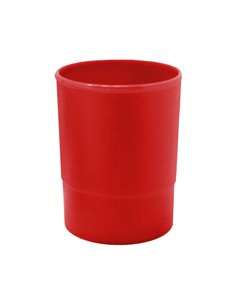 Gobelet rond en polystyrène Dohe - 100 % recyclable - Empilable - 100 x 100 mm - Idéal pour ranger les fournitures de bureau