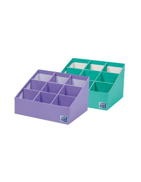 Pot à stylos gradué Oxford 3x3 - Organiseur pratique de notes autocollantes - Échelle de couleurs pour hiérarchiser les tâches -