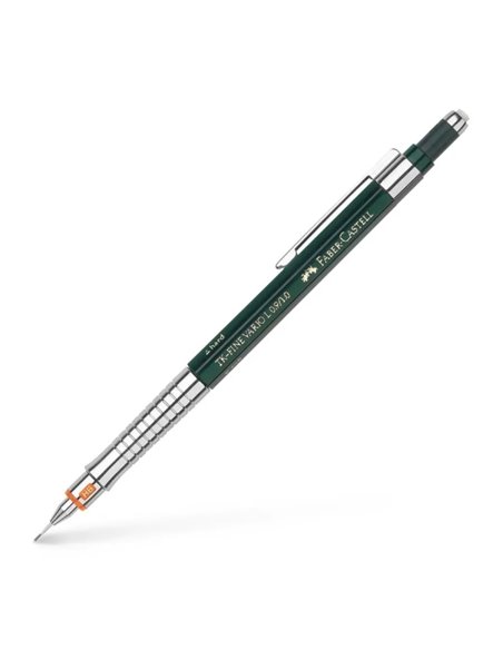 Crayon mécanique Faber-Castell TK-Fine Vario L HB 1 mm - Avec gomme - Clip métal - Vert