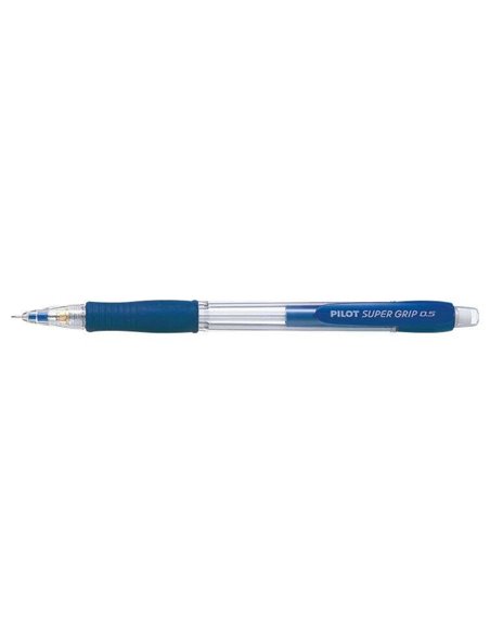 Crayon mécanique Pilot SuperGrip H185 - Course de 0,5 mm - Mine HB - Corps bleu