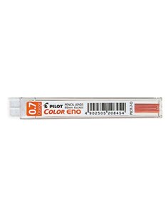 Pack Pilot de 6 mines pour crayons mécaniques couleur Eno H-197 0,7 mm – Mines orange
