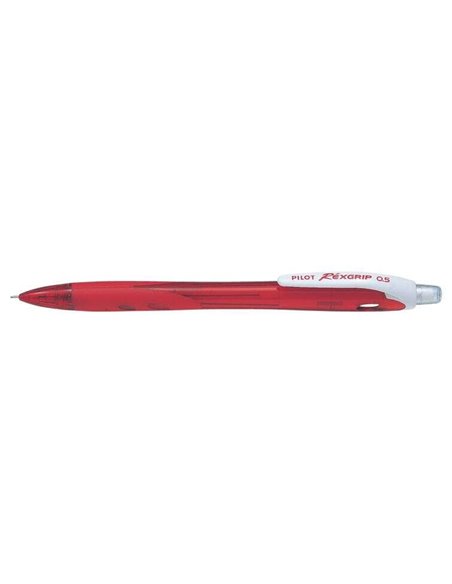 Crayon mécanique Pilot Rexgrip Begreen - Course de 0,5 mm - Mine HB - 71,9 % de plastique recyclé - Corps rouge