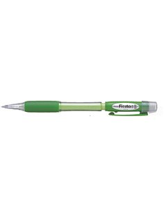 Crayon mécanique Pentel Fiesta II HB 0,5 mm avec gomme - Comprend 2 recharges - Poignée en caoutchouc - Design ergonomique - Ver