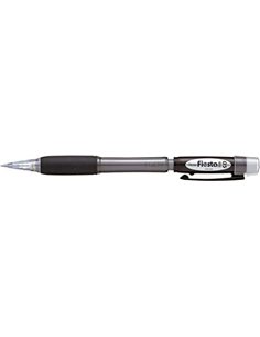 Crayon mécanique Pentel Fiesta II HB 0,5 mm avec gomme - Comprend 2 recharges - Poignée en caoutchouc - Design ergonomique - Noi
