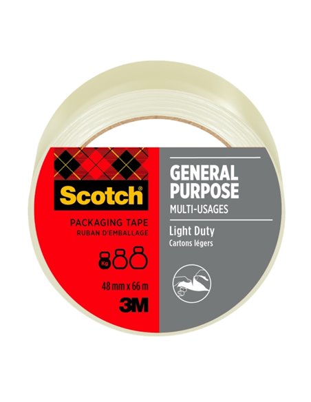 Sceau d'emballage Scotch - 48 mm x 66 m - Transparent