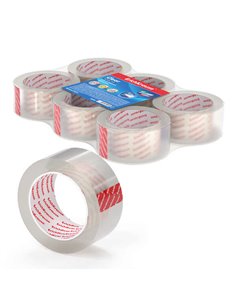 Joint d'emballage Erichkrause - 48 mm x 50 m - Adhésif puissant - Facile à découper - Transparent