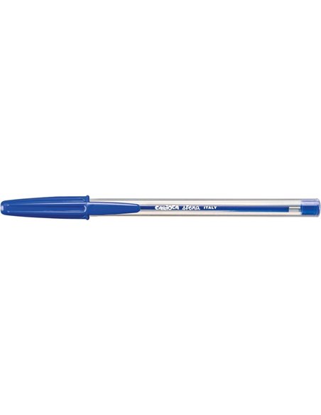 Stylo bille Carioca Sfera Ø 1 mm - Écriture Super Glide - Bleu