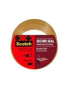 Sceau d'emballage Scotch - 50 mm x 50 m - Marron