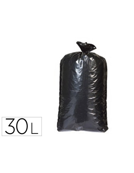 Lot 25 sacs poubelle noir 30l