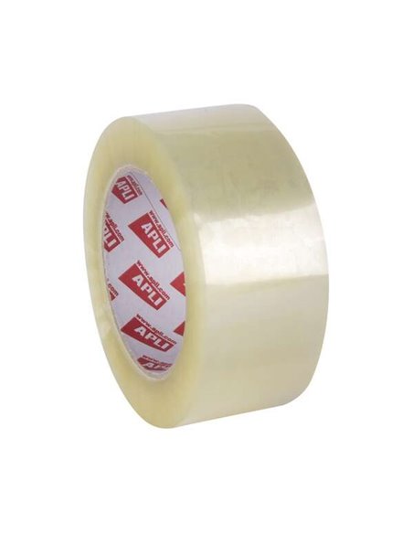 Rouleau de ruban adhésif acrylique Apli 48 mm x 132 m 25 µm - En polypropylène - Transparent