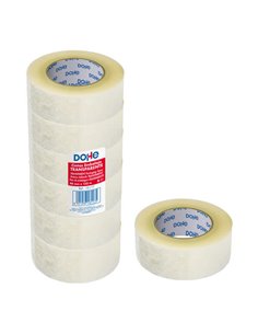 Joint en polypropylène ultra-résistant Dohe 48 mm x 132 m - Adhésif puissant - Transparent