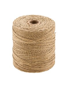 Bobine de corde à colis Dohe - 300 mètres de lin naturel - 4 brins et 400 g - Corde spéciale colis