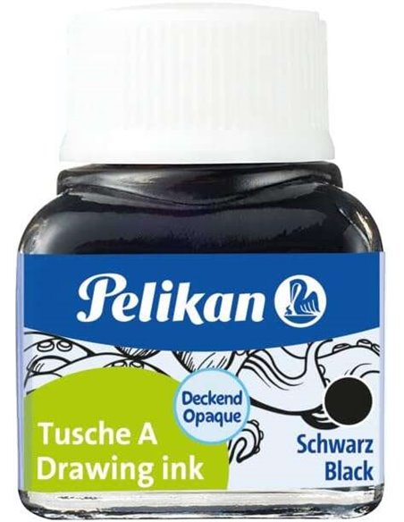 Encre de Chine Pelikan 523 N17 10 ml – Encre de haute qualité – Résistante à l'eau – Idéale pour le dessin et la calligraphie – 
