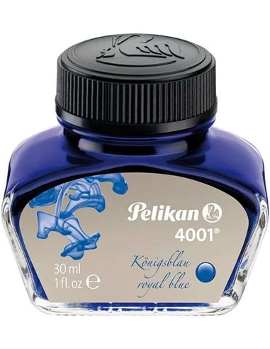 Encre Pelikan 4001 n° 78 - Flacon de 30 ml - Encre de haute qualité - Flacon de 30 ml - Pour stylos-plume - Bleu roi