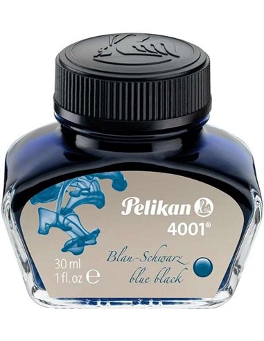 Encre Pelikan 4001 n° 78 - Flacon de 30 ml - Assure le parfait fonctionnement du stylo-plume - Bleu/Noir
